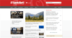 Desktop Screenshot of eurekalert.org